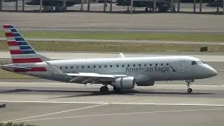 Buddy On Board: American Eagle (Compass Airlines) ERJ-175 [N210NN] Landing Portland Airport (PDX)