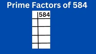 Prime factors of 584