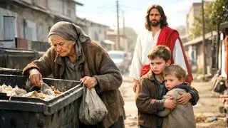 UNA ANCIANA BUSCABA COMIDA EN LA CALLE CON SUS NIETOS…SU HIJA LOS HABÍA ABANDONADOPERO JESÚS LA VIO