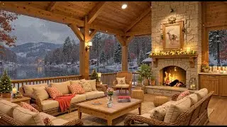 Relaxing Soft Piano Winter Jazz ☕ Warm Coffee Shop Ambience for Focus & Calm