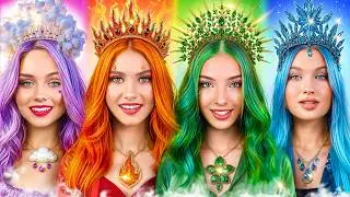 Prinzessin des Feuers, des Wassers, der Luft & der Erde! Vier Element-K&ouml;nigreiche im echten Leben