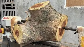 Amazing Woodturning Creative Art | Interesting  Design Ideas With The Stump Was No Longer Usable