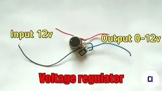 How to make Voltage regulator | Using D882 transistor | Input 12v Output 0 - 12v | AS Creative idea.