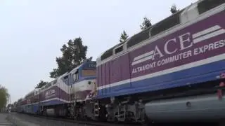 ACE train going through Pleasanton CA  49 Game train