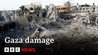 Israel-Gaza: At least half of Gaza's buildings damaged or destroyed, new analysis shows | BBC News