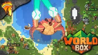 WORLDBOX FR : Crabzilla anéanti une civilisation avec ses supers pouvoirs ! #2
