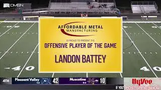 Muscatine Football vs Pleasant Valley | Live Broadcast