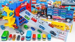 トミカ スライダーパーキング Tomica Slider Parking & Storage Toys ASMR Satisfying with Unboxing
