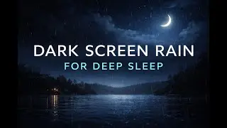 Dark Screen Rain for Deep Sleep 🌙 No Music, No Light