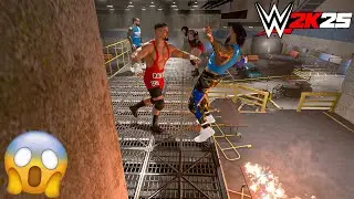 Матч Usos против Vision за кулисами - геймплей WWE 2K25
