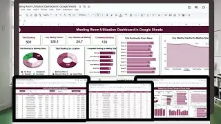 Meeting Room Utilization Dashboard in Google Sheets