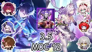 [Honkai: Star Rail] 3.5 Memory of Chaos / MoC 12: E0S1 Hysilens DoT & E0S1 Castorice