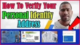 How To Verify Your Personal Identity In Google Adsense with ID Card or License [ Pan & Voter Card ]
