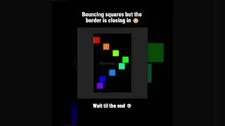 Bouncing squares but the border is closing in 😳 #adhd #simulation