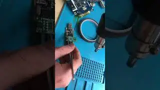 First time soldering a bios chip on the programmer but shaking one way