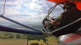 Flight of Aerolite 103 on windy, bumpy morning.