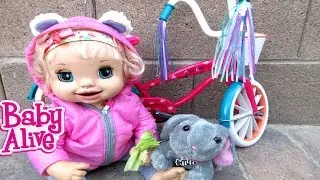 BABY ALIVE Ruby Snow Finds A Bunny Rabbit!