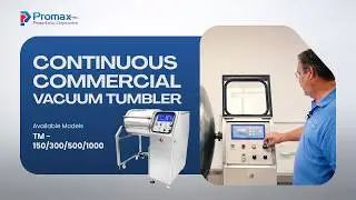 Continuous Vacuum Tumbler by Promarksvac Corp #vacuumtumbler #meatprocessing #machine #promarksvac