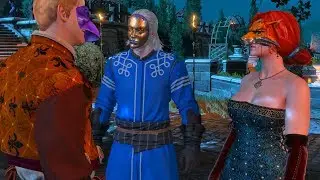 Geralt Beats a Jerk Mistaking Triss for a Prostitute at the Ball (Witcher 3)