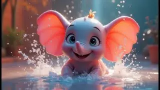 Ellie Elephant&rsquo;s Bathtime Splash | Fun Bath Song for Kids | Animal Rhymes and Learning Songs