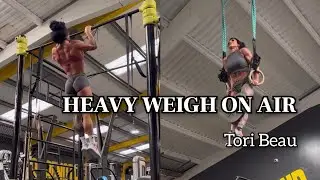 Heavy Weight On Air | Tori Beau #gym #motivation #crossfit #fitgirl #gymlife #bikinimodel #bikini