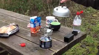 Simple Camping Stove Demo Kettle and Cup a Soup!