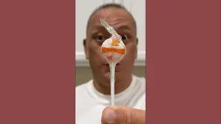 👂 ASMR ORIGINAL GOURMET MINI LOLLIPOP CANDY ORANGE CREAMSICLE FLAVOR EATING SOUNDS 👂ORIGINAL LENGTH👂