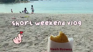 long weekend vlog | beach, packing up, sleepover
