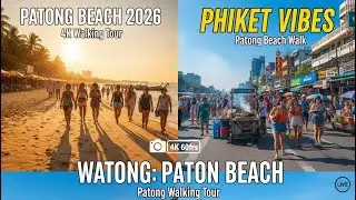 Patong Beach Walking Tour | 4K HDR 60fps Patong Beach Phuket 🇹🇭 What it Looks Like in 2026 