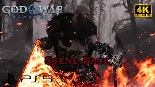 Kratos Scene Pack 4K || God of War Ragnar&ouml;k || No Captions