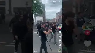 Counter-Protesters, Some Armed, March Determinedly Toward Their Destination