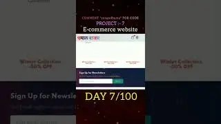 Day 7 E-commerce website ❤️