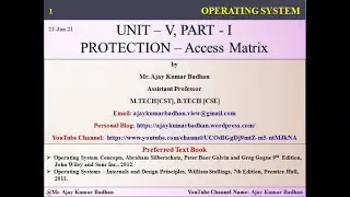 OS: Protection -Access Matrix and its Implementation