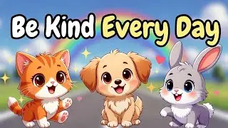 Be Kind Every Day | Kids Song | Nursery Rhymes with Animals