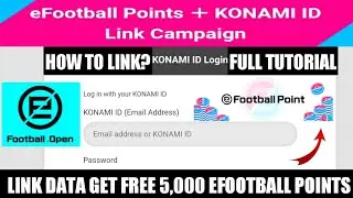 HOW TO LINK ID ~ LINK DATA GET FREE 5,000 EFOOTBALL POINTS | PES 2021 MOBILE