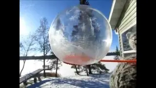 Freezing Soap Bubbles in Nevis, MN ~ 