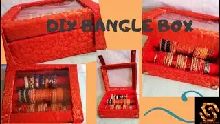 DIY bangle box making at home....अब बाजार जैसा bangle box घर पर बनाये वो भी पुराने cardboard और कपडे