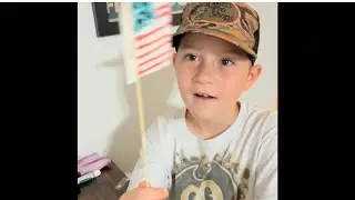 Jack makes an American Flag!