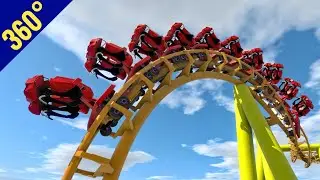 360°POV VR Rollercoaster 3D Simulator ☀️ 360 도 롤러코스터 탐험 ジェットコースター montaña rusa