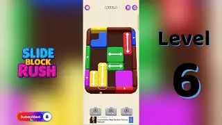 Slide Block Rush Level 6 Walkthrough 🧩 | SolutionGuruji 🎮