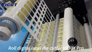 New Release ! VR30Xpro roll to roll label die cutting machine #machine #printing #film