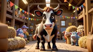 Coco Cow Sings with Friends | Animal Song for Kids | Nursery Rhymes & Preschool Fun