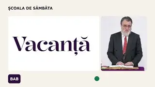 🔴 LIVE - Biserica Adventă Biblica