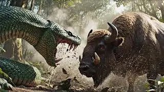 Prehistoric Humans vs Titanoboa — The Ultimate Survival Battle of the Lost World