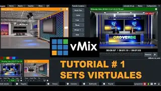COMO CREAR SETS VIRTUALES PARA VMIX (PARTE # 1) leer descripción de vídeo.