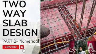 RCC●Two way Slab Design Part-2●Manual Calculation ●Civil Engineering●