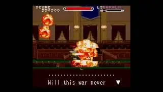 Cybernator (SNES) - Stage 7 + Ending (60 fps)