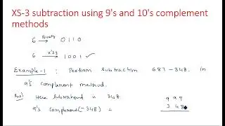 Excess 3 Code | Subtraction | 9's and 10's complement | STLD | Lec-18