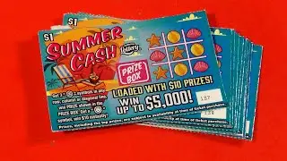 SOOD 1611: TEN $1 SUMMER CASH FL Lottery Scratch Tickets