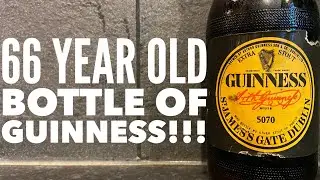 Бутылка Guinness Extra Stout 66-летней выдержки против недавно купленной бутылки Guinness Original Extra Stout